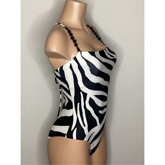 New. Boston Proper animal print swimsuit Small. Retails $127 - Picture 6 of 14